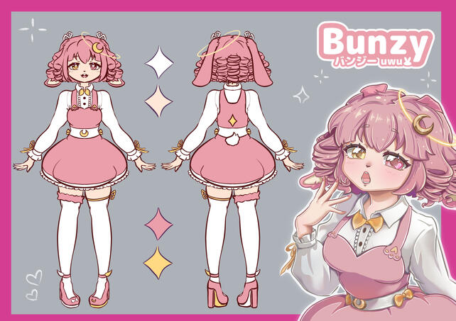 Bunzy brand character sheet